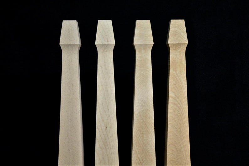 Set of 4 Farmhouse Wood Table Legs Kitchen Island Legs Dinner Table Legs Mid Century Legs Sofa Legs Strong Table Legs