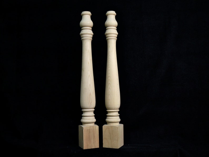 Set of 4 Farmhouse Wood Table Legs Kitchen Island Legs Dinner Table Legs Mid Century Legs Sofa Legs Strong Table Legs