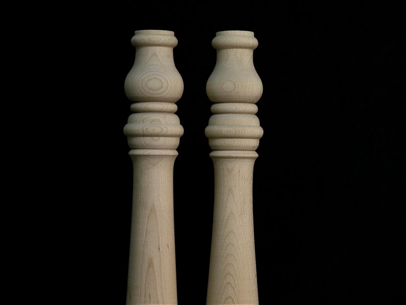 Set of 4 Farmhouse Wood Table Legs Kitchen Island Legs Dinner Table Legs Mid Century Legs Sofa Legs Strong Table Legs
