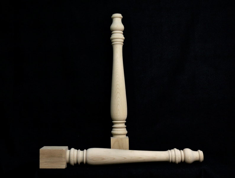 Set of 4 Farmhouse Wood Table Legs Kitchen Island Legs Dinner Table Legs Mid Century Legs Sofa Legs Strong Table Legs