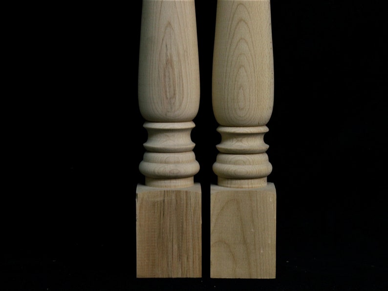 Set of 4 Farmhouse Wood Table Legs Kitchen Island Legs Dinner Table Legs Mid Century Legs Sofa Legs Strong Table Legs
