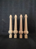 Set of 4 Farmhouse Wood Table Legs , Wooden Table Legs , Luxury Premium Wooden Legs