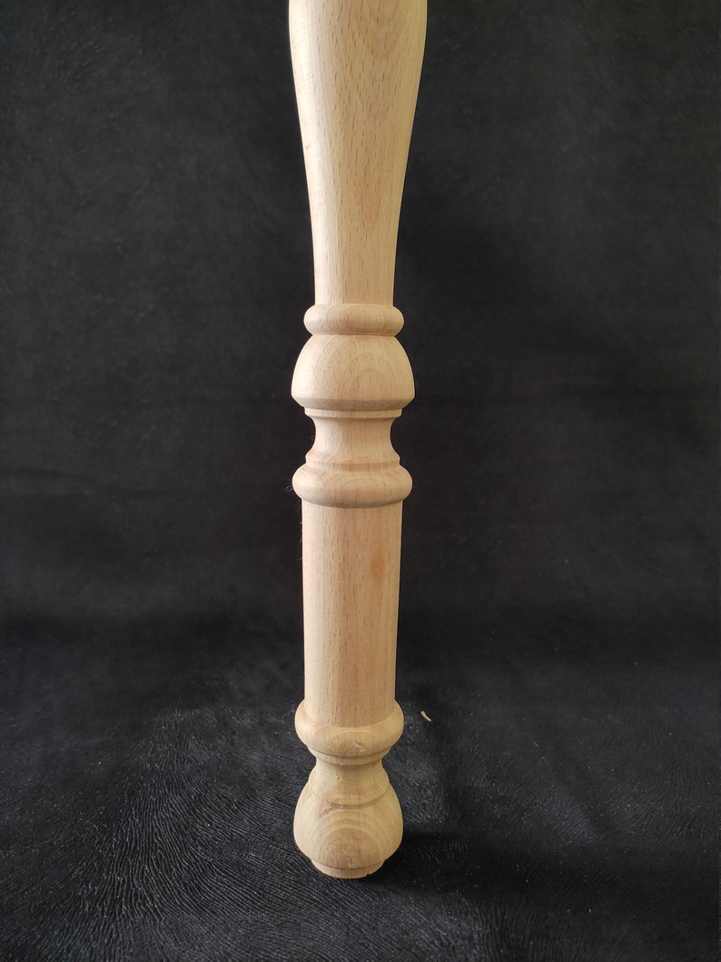 Set of 4 Wooden Table Legs, Table Leg, Farmhouse Table Leg, Wood Leg, Turned Leg, DIY Table Leg, Furniture Legs