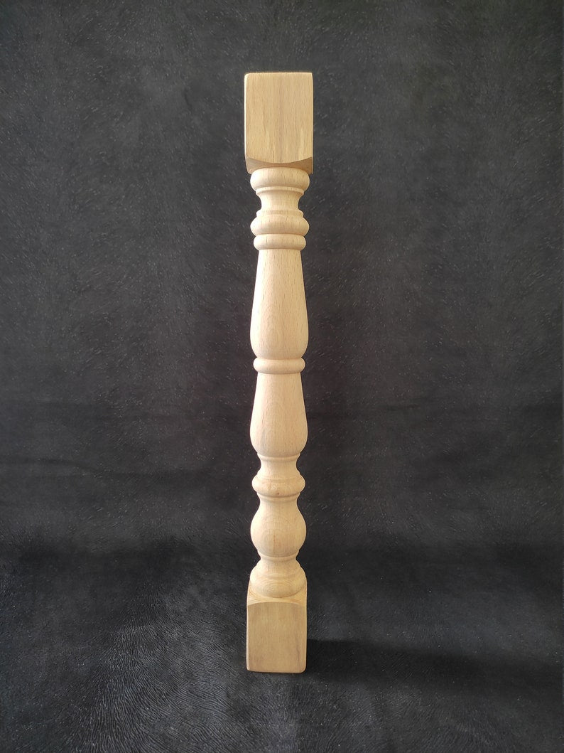 Set of 4 Farmhouse Table Legs, Rustic Furniture Leg, Wood Bed Feet, Sofa Leg Wood, Coffee Table Leg, Wooden Leg, Wood Turned Feet, Hand Carved Leg
