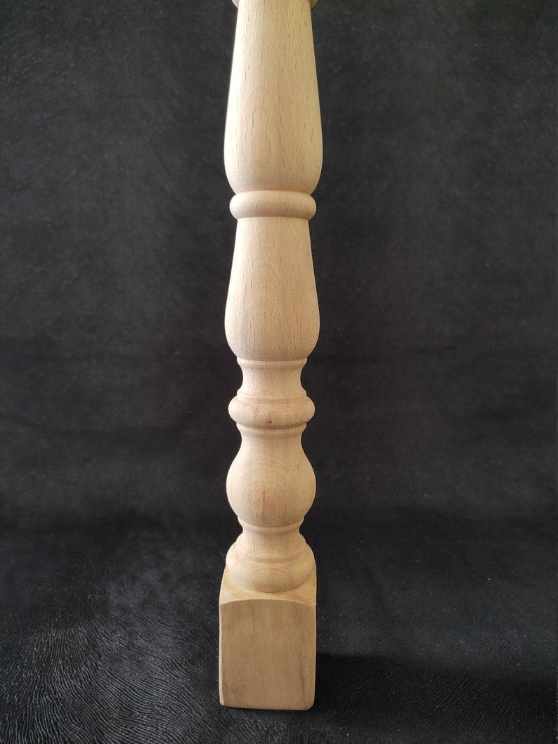 Set of 4 Farmhouse Table Legs, Rustic Furniture Leg, Wood Bed Feet, Sofa Leg Wood, Coffee Table Leg, Wooden Leg, Wood Turned Feet, Hand Carved Leg