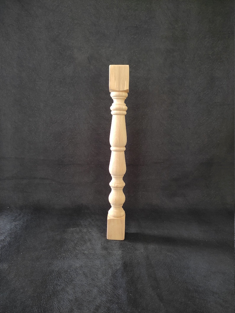 Set of 4 Farmhouse Table Legs, Rustic Furniture Leg, Wood Bed Feet, Sofa Leg Wood, Coffee Table Leg, Wooden Leg, Wood Turned Feet, Hand Carved Leg