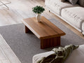 Japandi Coffee Table - Wooden coffee table - Unique coffee table - Solid Teak coffee table - Modern coffee table - Living room coffee table