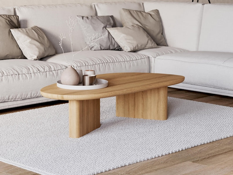 Modern Coffee Table - Unique Coffee table - Solid wood coffee table - Japandi coffee table - Living room coffee table
