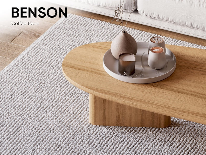 Modern Coffee Table - Unique Coffee table - Solid wood coffee table - Japandi coffee table - Living room coffee table