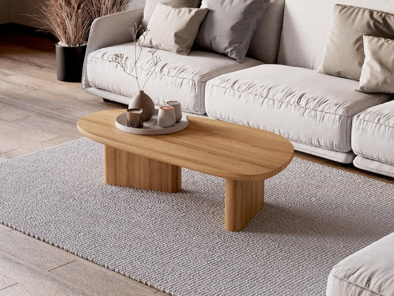 Modern Coffee Table - Unique Coffee table - Solid wood coffee table - Japandi coffee table - Living room coffee table