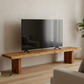 Live Edge TV Stand, Handmade Rustic Media Console, Natural Solid Entertainment Unit - 5 Feet