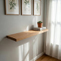 Royal Floating Light Shade Rustic Wall Shelf – Handmade & Timeless, Custom Size Wooden Shelf - 3 Feet
