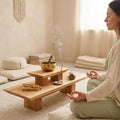 Luxury Handcrafted Wooden Premium Meditation Altar Table