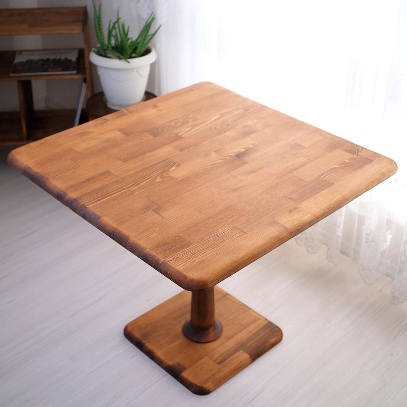 Luxury Compact Square dining table, Small Kitchen Table, Apartment, Cafe, Hotel, Balcony furniture 2 Feet Square