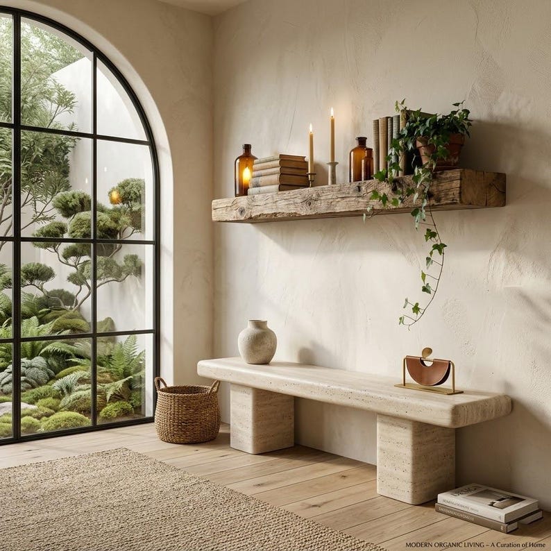 Luxury Solid Wood Floating Mantel, Rustic Wall Ledge, Farmhouse Fireplace Decor - 5 Feet length, 3 Inch Thickness