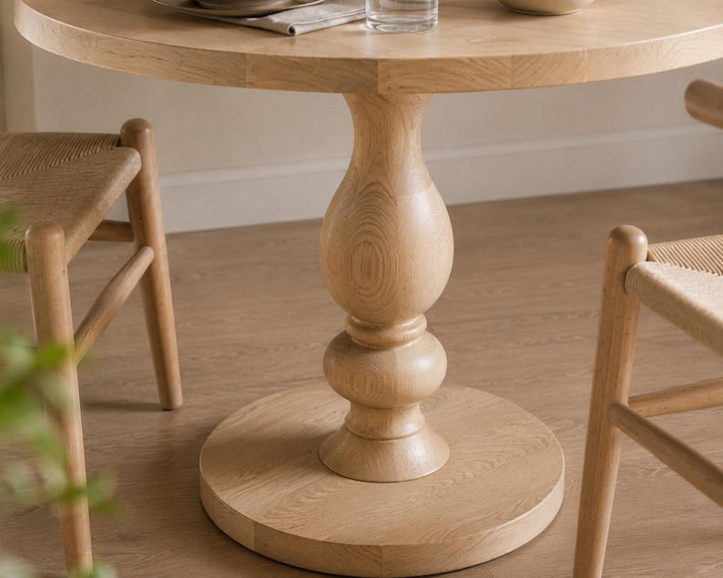 Luxury Solid Teak Wood Bistro Table,  Wooden Round Dining Table, Small Kitchen Table,Tea/ Coffee Table