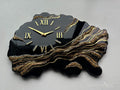 Luxury Black Resin Wall Clock | Resin Clock | Geode Wall Clock | Luxury Wall Decor | Modern Epoxy Clock | Handmade Housewarming Gift