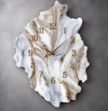 White Marble Geode Resin Wall Clock, Luxury Gold Wall Clock, Handmade Epoxy Resin Clock, Modern Statement Wall Decor, Housewarming Gift