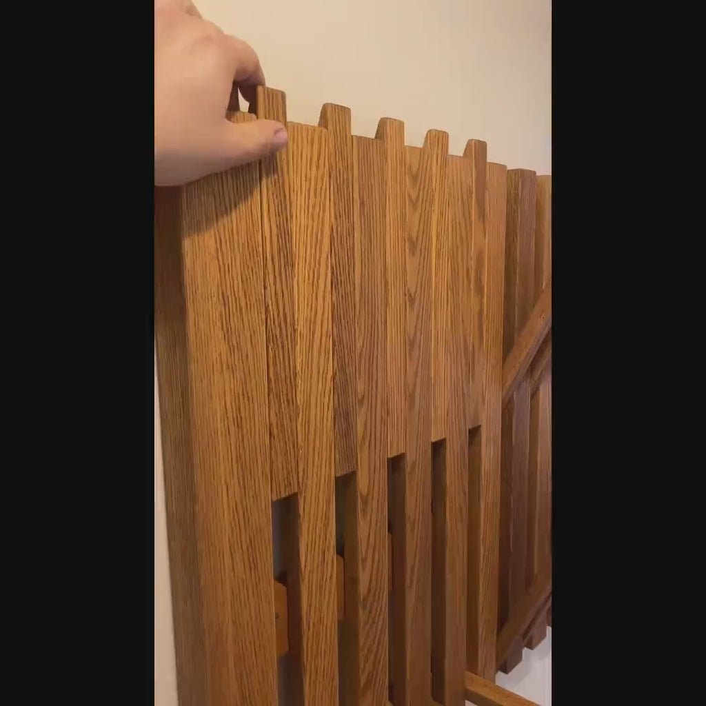 Luxury Wooden Coat rack, Modern Entryway Organizer | Solid Wood Wall Rack with Hooks | Shoe Storage | Handmade Coat Rack | Japandi Storage